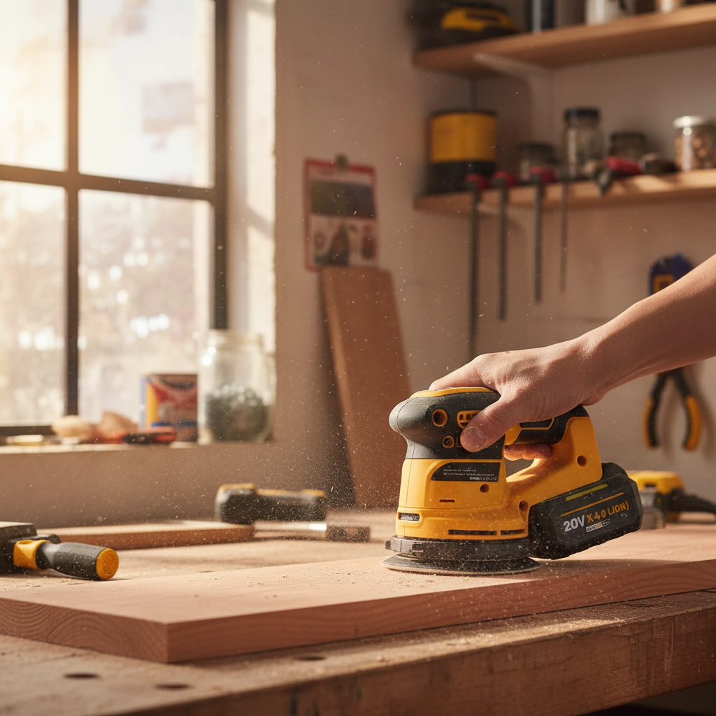 Brushless Cordless Orbital Sander with Dust Collection