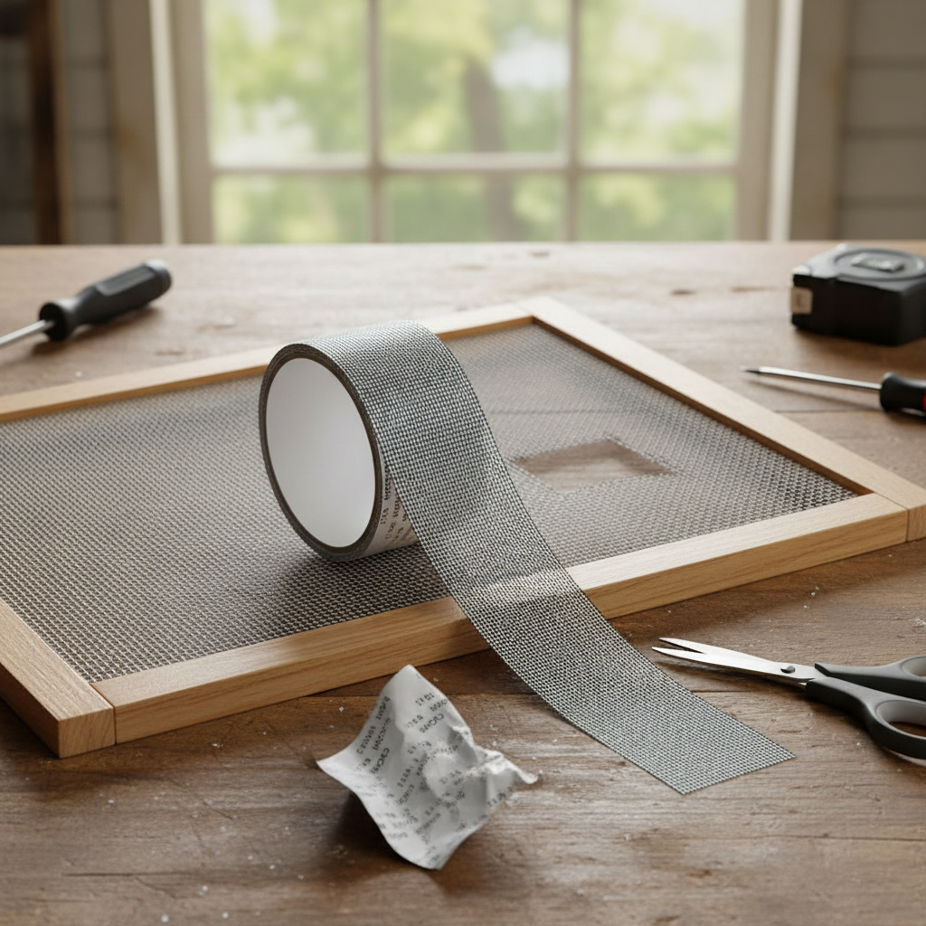 Screen Repair Tape - Strong Adhesive Mesh Fix