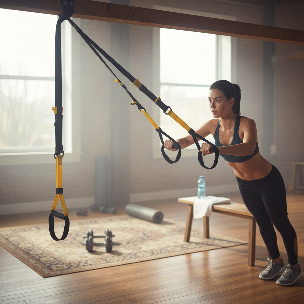AtlasBay Suspension Training Straps for Home Gym