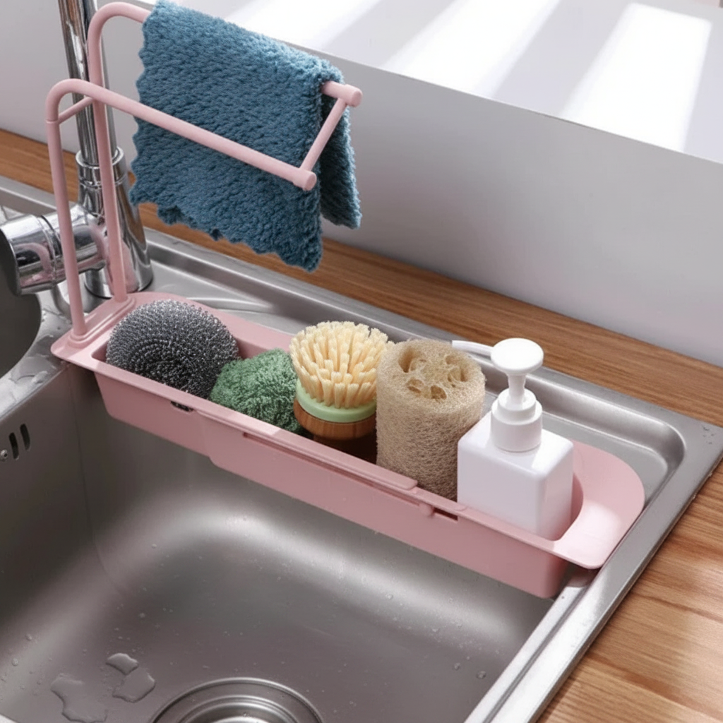 Expandable Sink Organizer - Adjustable Kitchen Storage