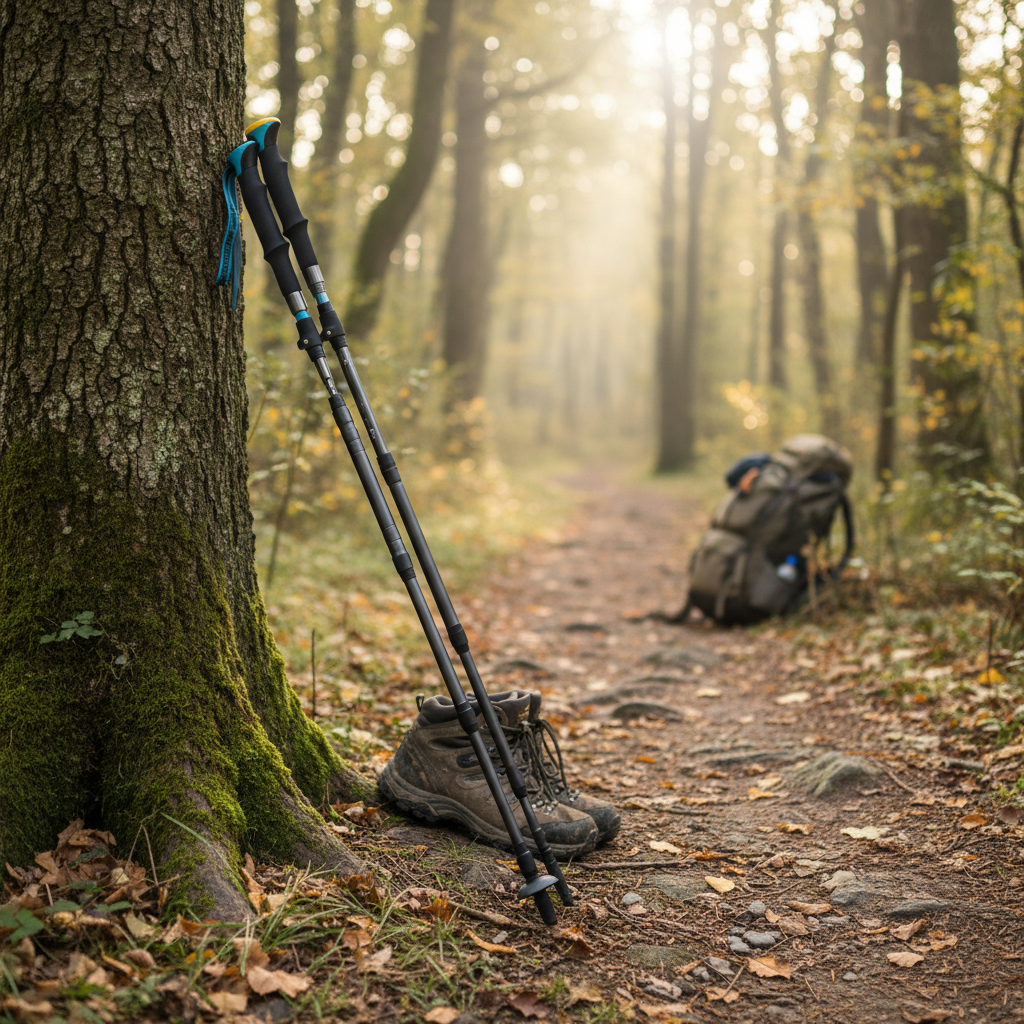 Tactical Trekking Pole with Multi-Tool - Hiking Stick