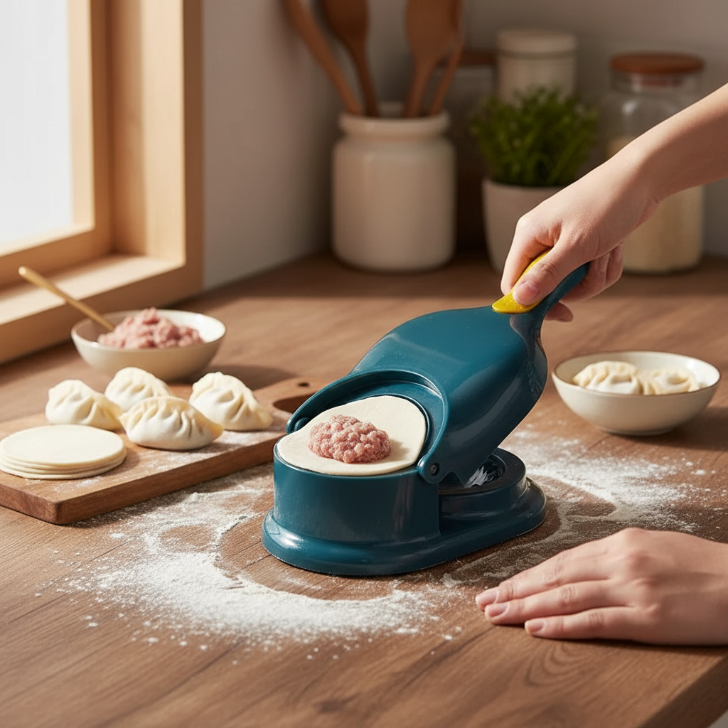 2-in-1 Dumpling Maker - Easy Dough Press & Sealer