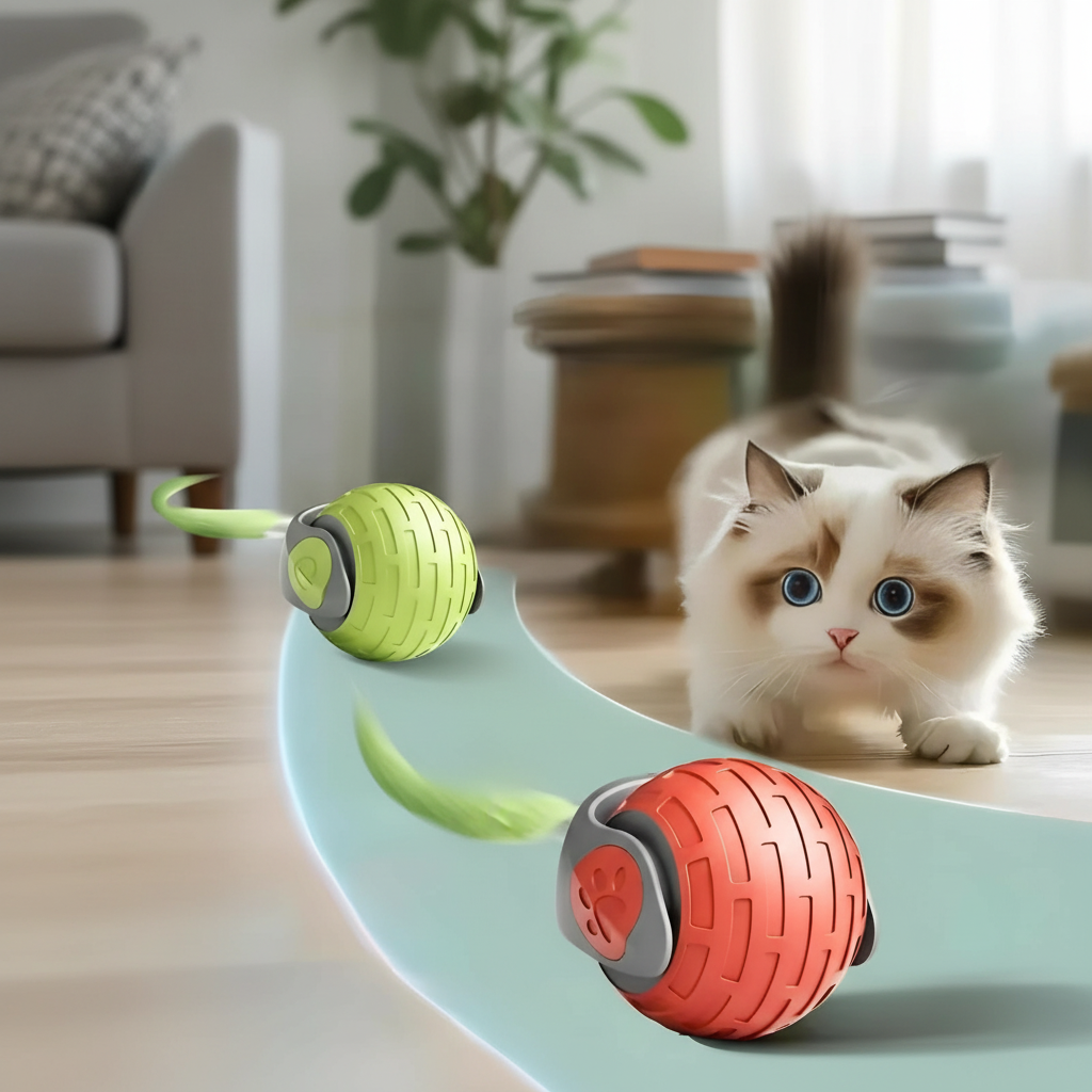 Interactive Moving Cat Toy with Smart Sensors