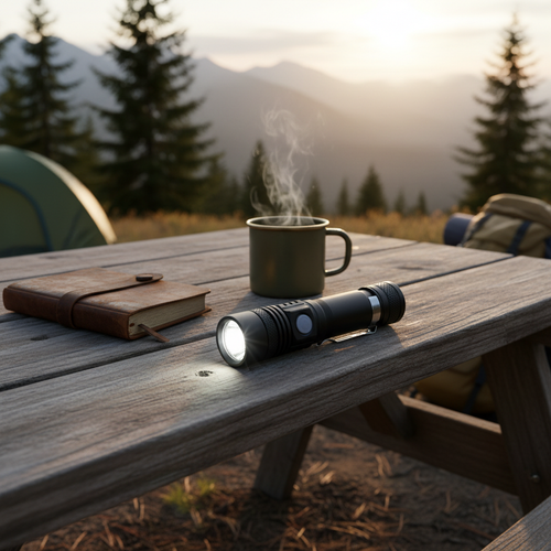 90000 LM LED Tactical Flashlight with USB Rechargeable Battery