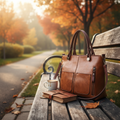 Premium Leather Handbag with Multiple Compartments