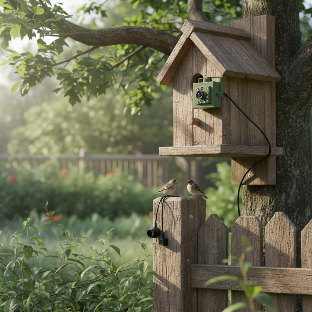 HD WiFi Bird Nest Camera with Night Vision