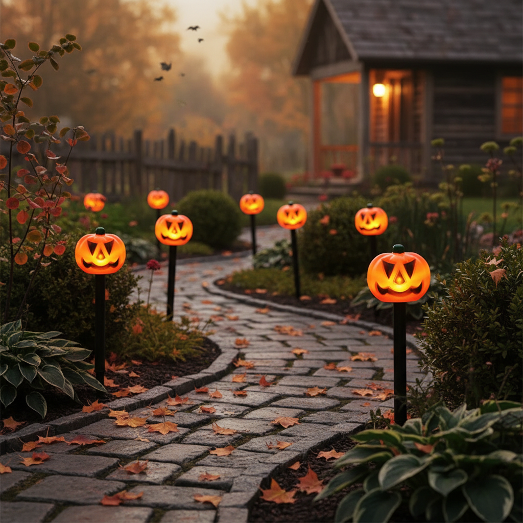 Solar Halloween Pumpkin & Ghost Lights
