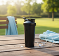 600ml Leak-Proof Protein Shaker Bottle with Mixing Ball