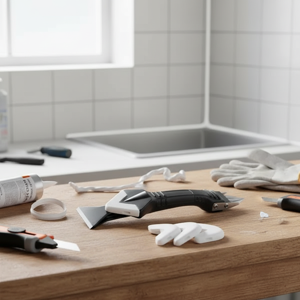 3-in-1 Caulk Remover & Smoother Tool