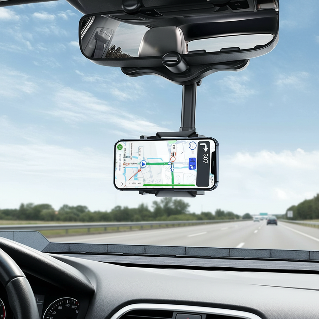 Rearview Mirror Car Phone Holder