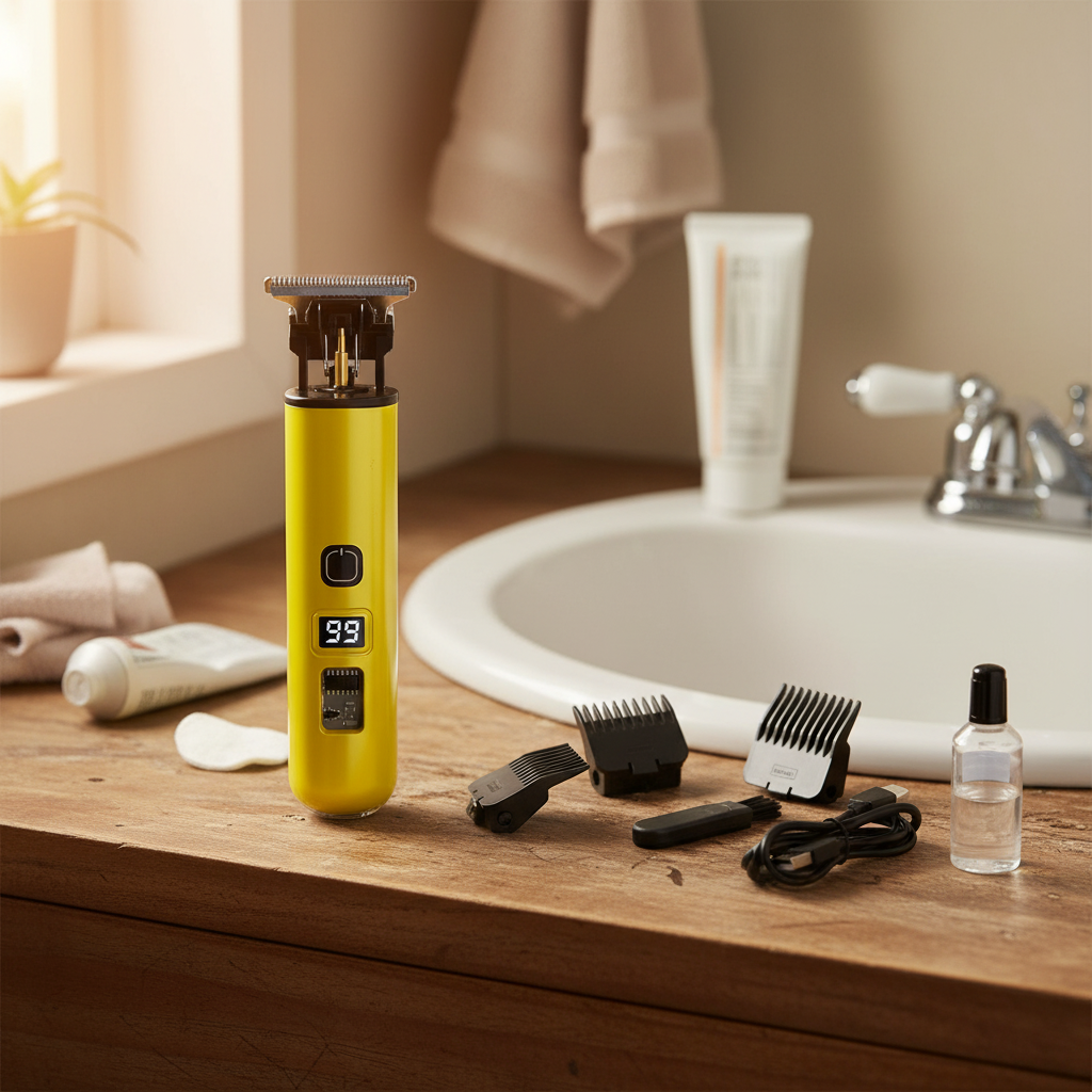 Professional Cordless Hair Clippers with LED Display