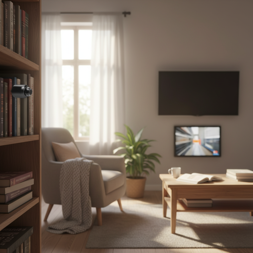 Compact WiFi Security Camera with Night Vision