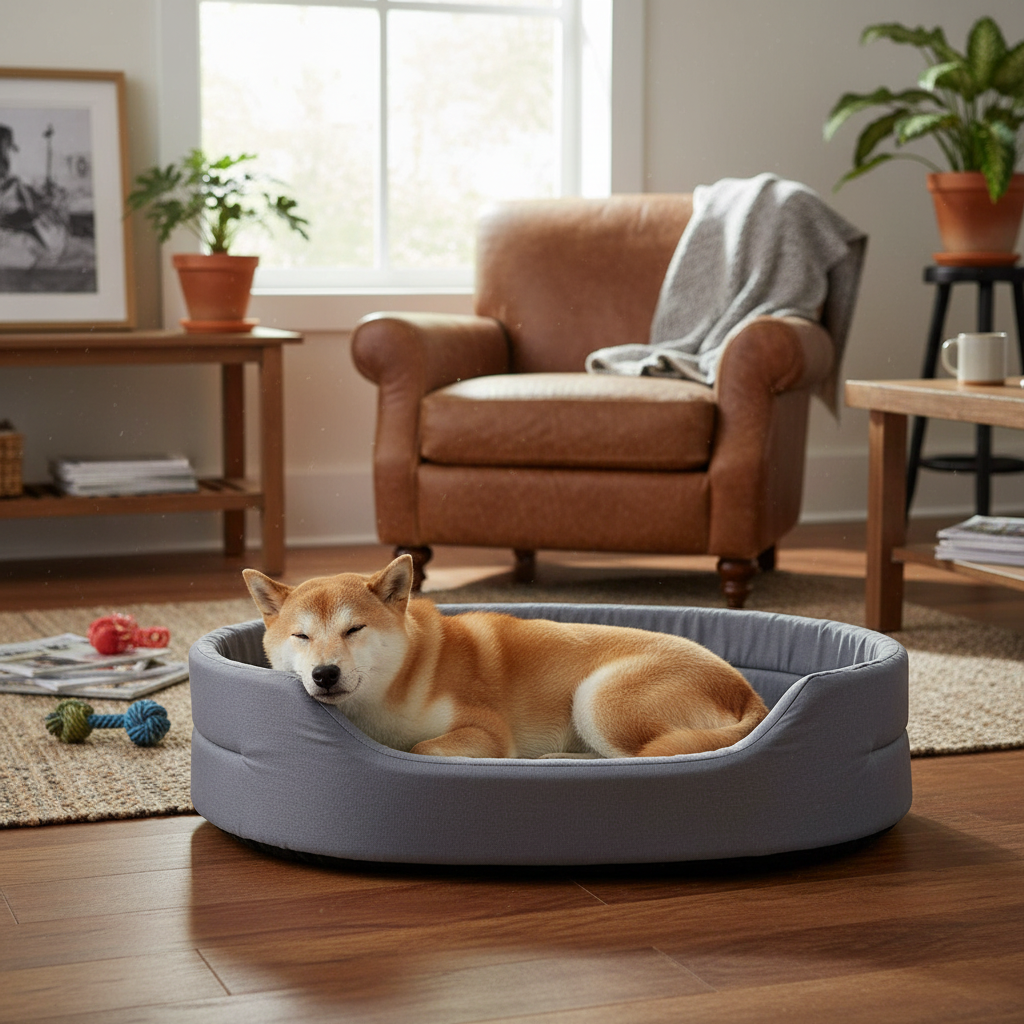 Eco Friendly Pet Bed with Waterproof Base