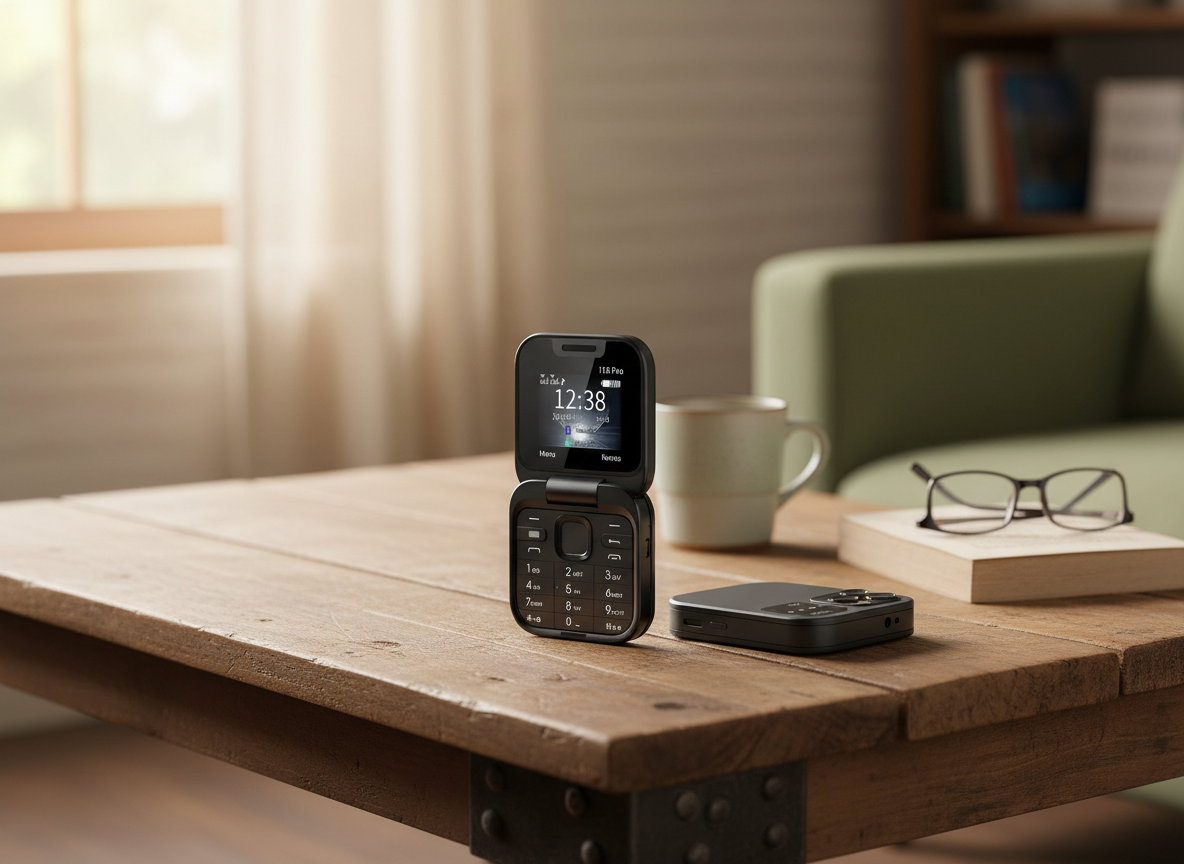 Foldable Dual SIM Phone with HD Camera