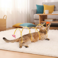 S-Shape Cat Tunnel Toy with Spring & Crinkles