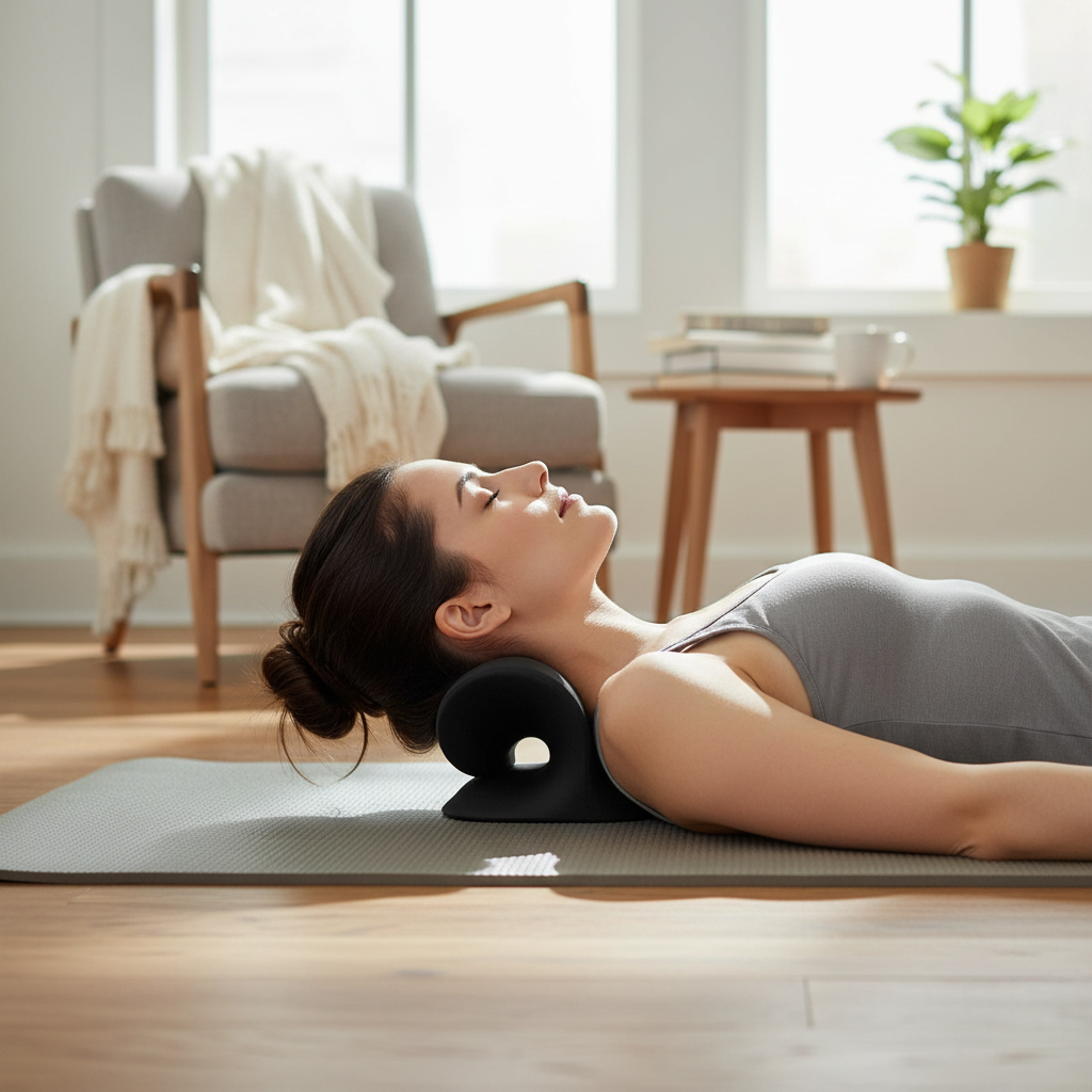 Cervical Neck Stretcher Pillow for Pain Relief