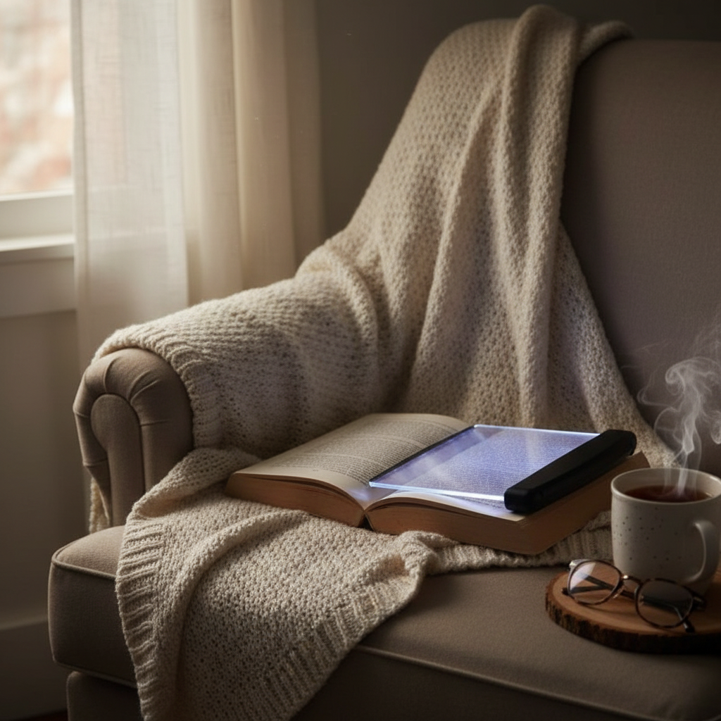 Portable Reading Lamp with Adjustable Brightness