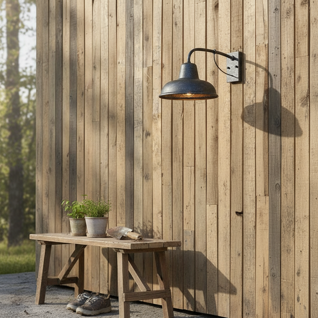 Vintage Barn Porch Light | Outdoor Wall Fixture