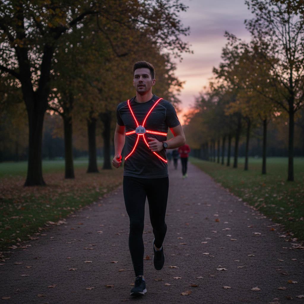 360 Reflective LED Night Vest for Running & Cycling