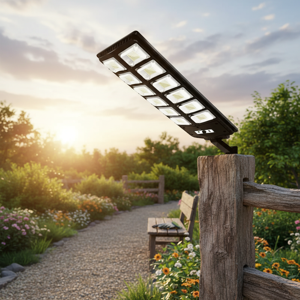 Solar Street Light with 504 LEDs & Motion Sensor