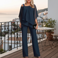 Women's Cold Shoulder Two-Piece Set