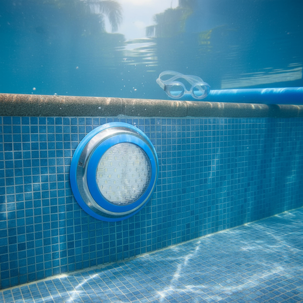 15W LED Wall-Mounted Pool Light | Stainless Steel Underwater