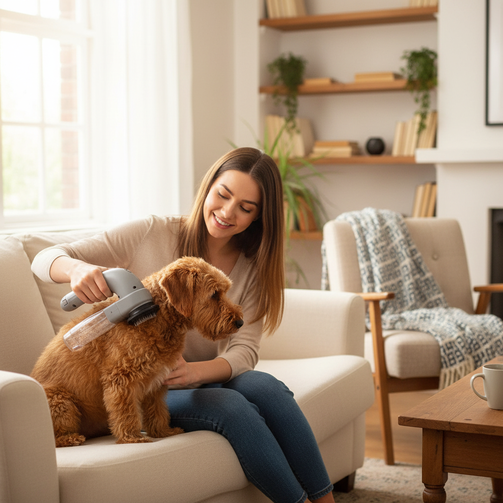 Cordless Pet Grooming Vacuum Cleaner | AtlasBay