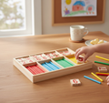 Wooden Counting Sticks & Number Blocks Set