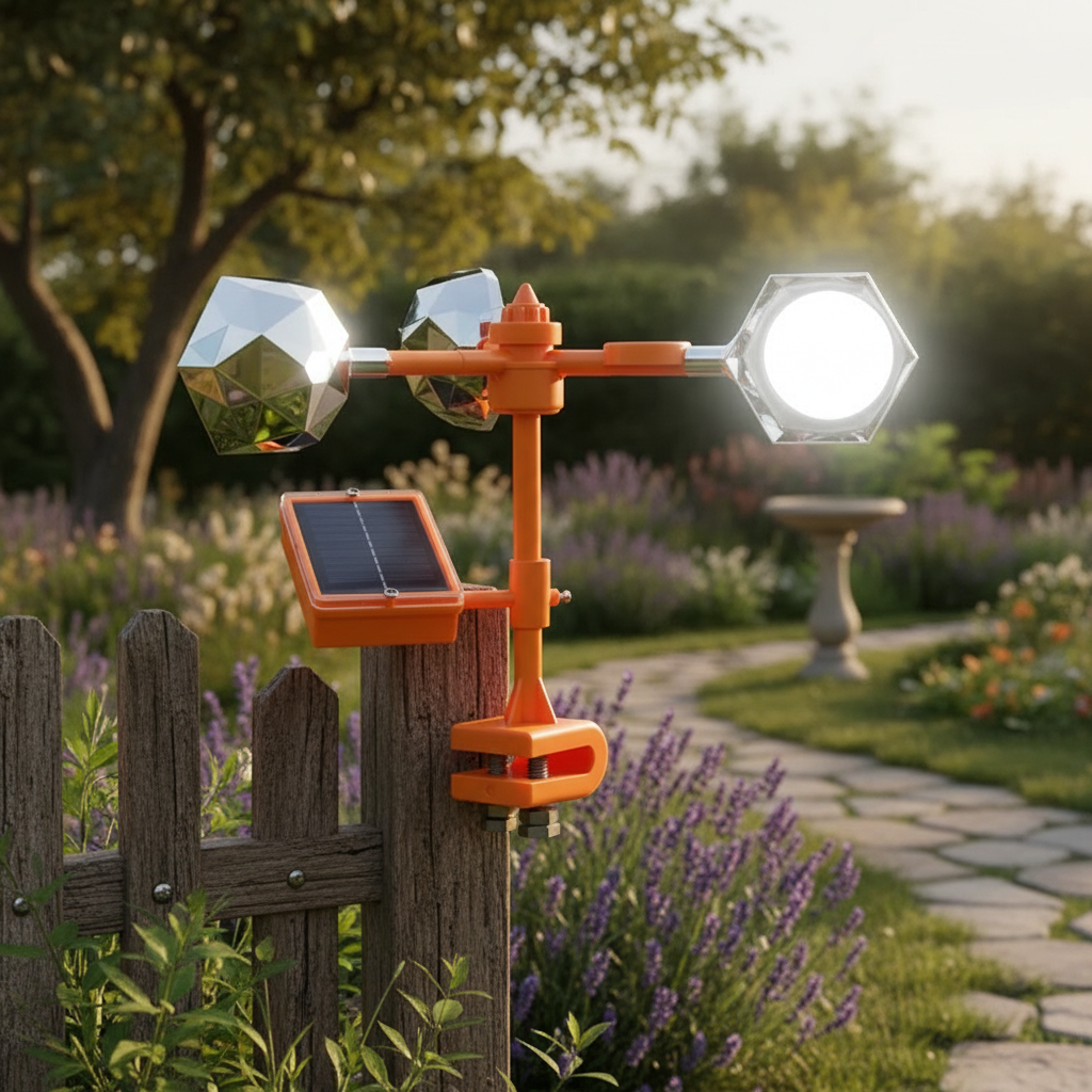 Solar Bird Repeller with 360° Rotating Design