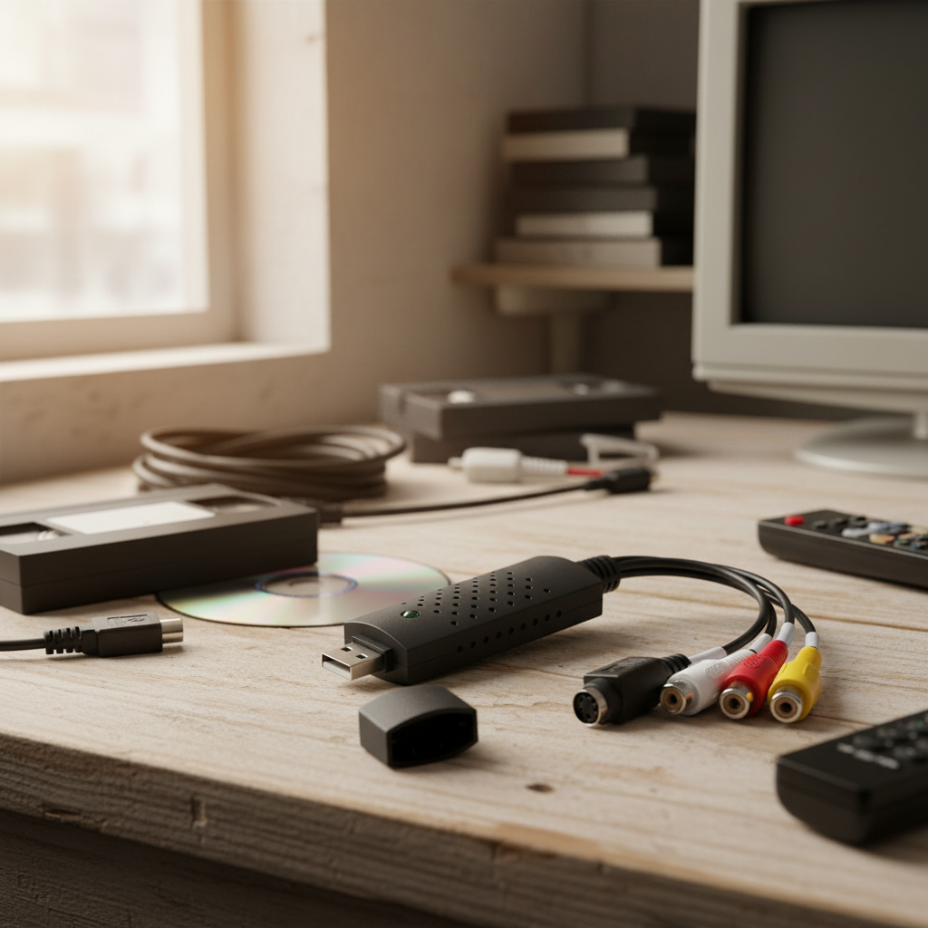 VHS to Digital Converter with Video Editing Software