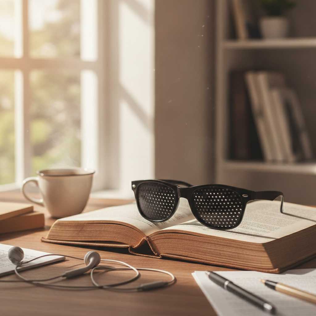 Pinhole Glasses for Vision Improvement