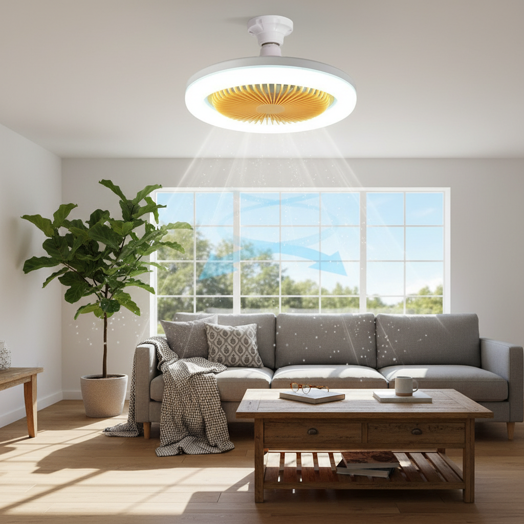 Modern LED Ceiling Fan with Remote Control