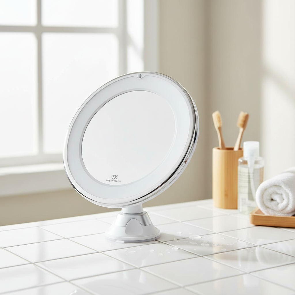 LED Makeup Mirror with 7x & 10x Magnification