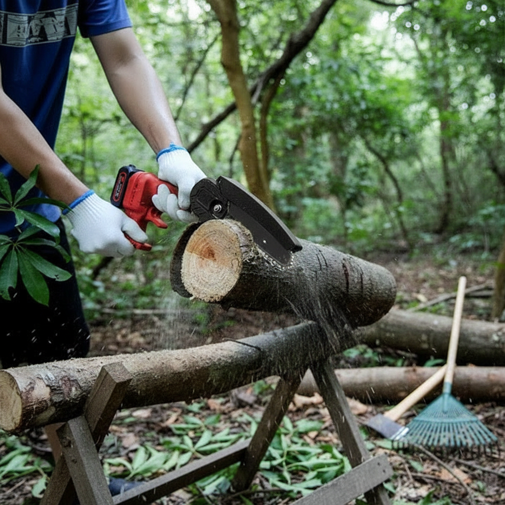 Cordless Chainsaw 6-Inch Compact & Lightweight