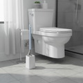 Self-Cleaning Toilet Brush with Auto-Rinse Base