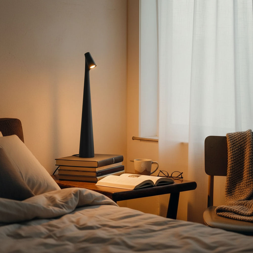 Touch Control Reading Light with Tri-Color Dimming
