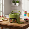 2-Stage Push-Button Ice Cube Tray with Storage