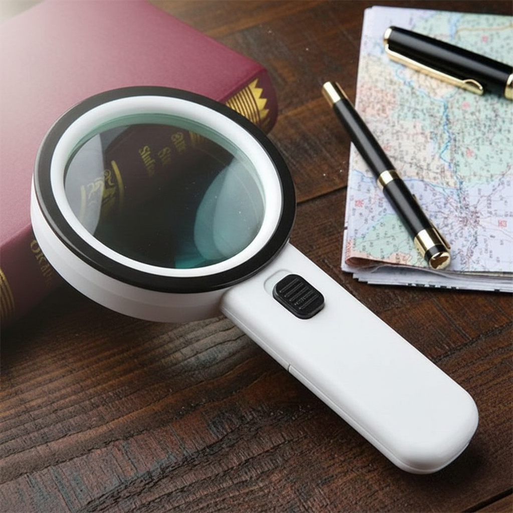 30x LED Optical Magnifier with 5-Inch Lens