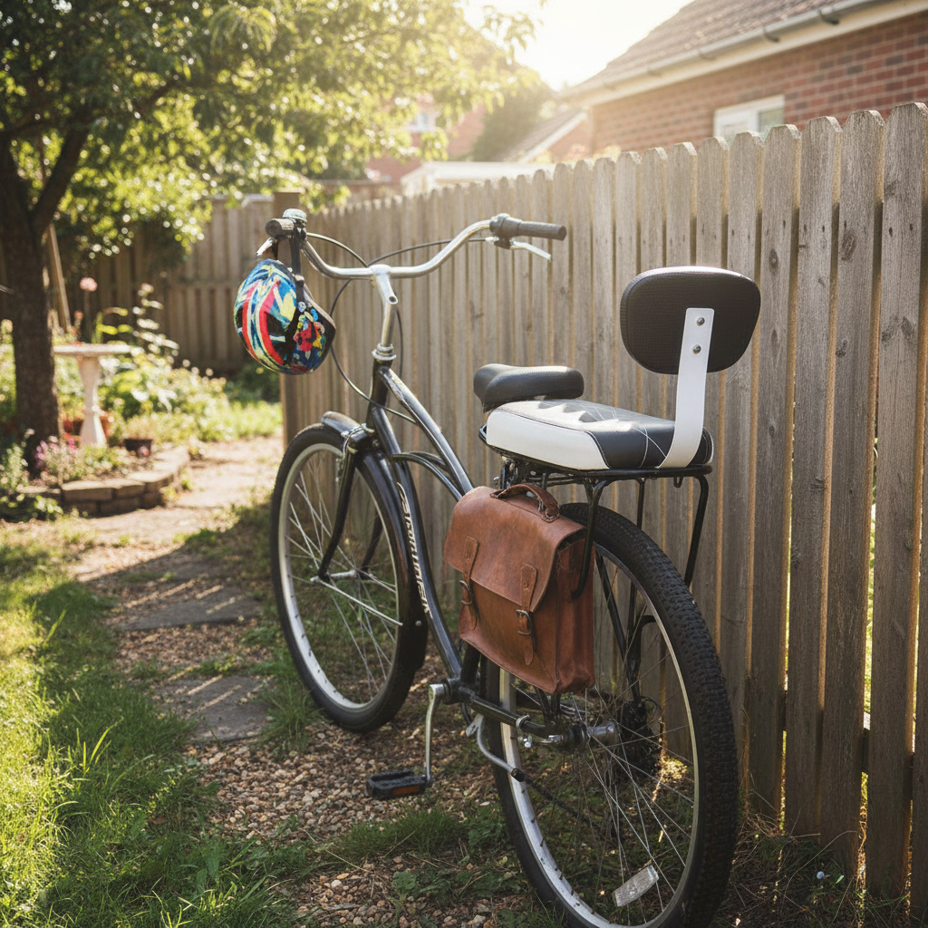 Bicycle Luggage Rack with Padded Seat