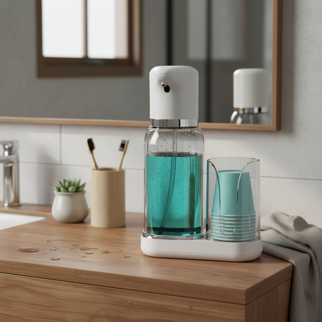 Automatic Mouthwash Dispenser with Sensor