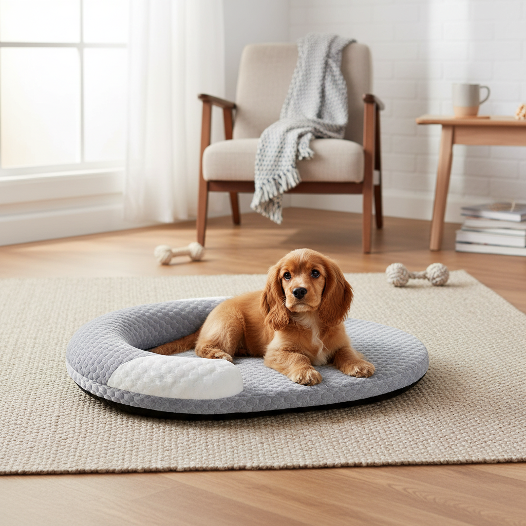 Orthopedic Cooling Dog Bed with Memory Foam