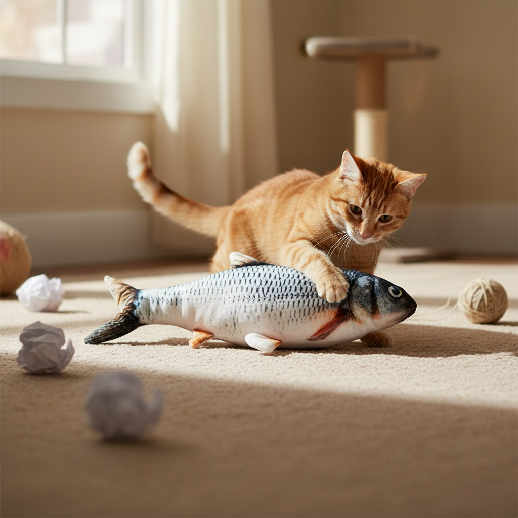 USB Rechargeable Flopping Fish Cat & Dog Toy
