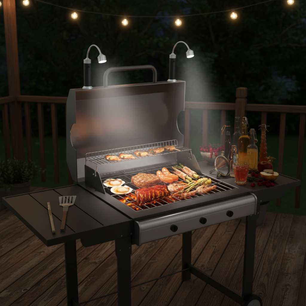 Magnetic BBQ Grill Light with 360° Adjustable Head