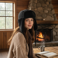 Fleece Trapper Hat with Ear Flaps - Winter Bomber