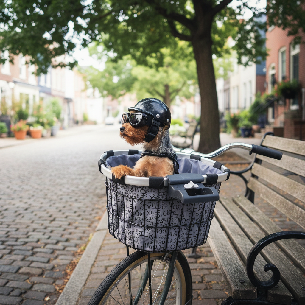 Dog Motorcycle Helmet with Goggles