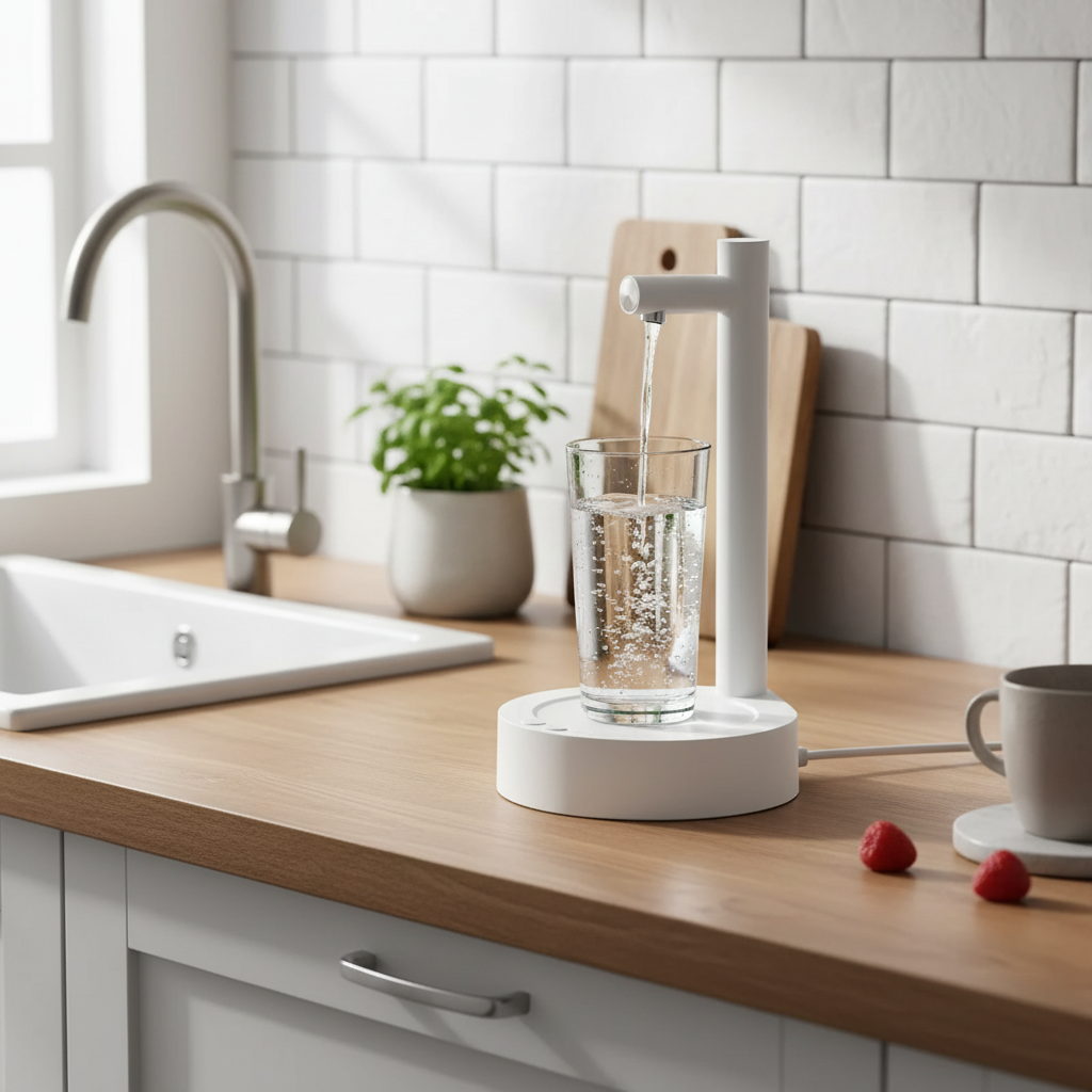 Portable Desktop Water Dispenser with USB Charging