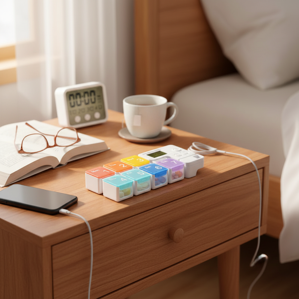 Smart Weekly Pill Organizer with Alarms