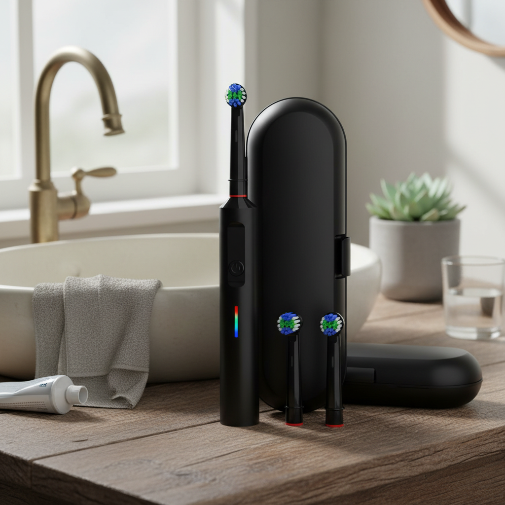 360° Rotating Electric Toothbrush with Smart Pressure