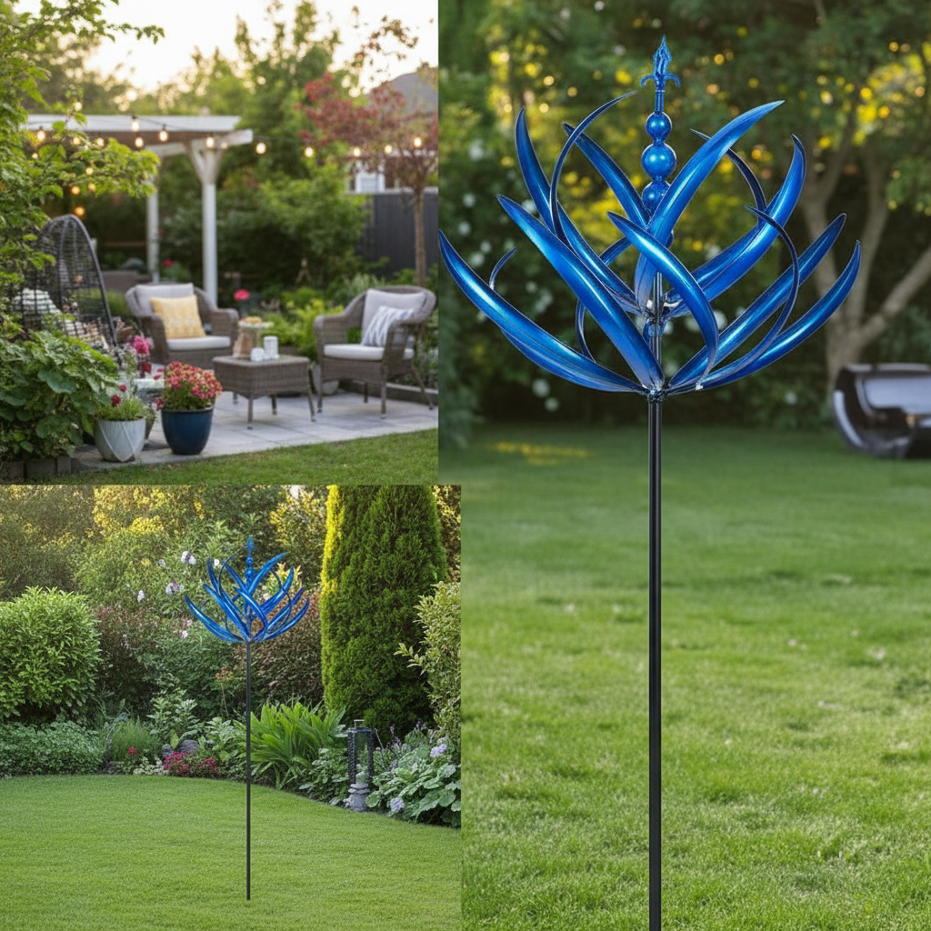 BreezeGlide Metal Wind Spinner for Garden & Patio