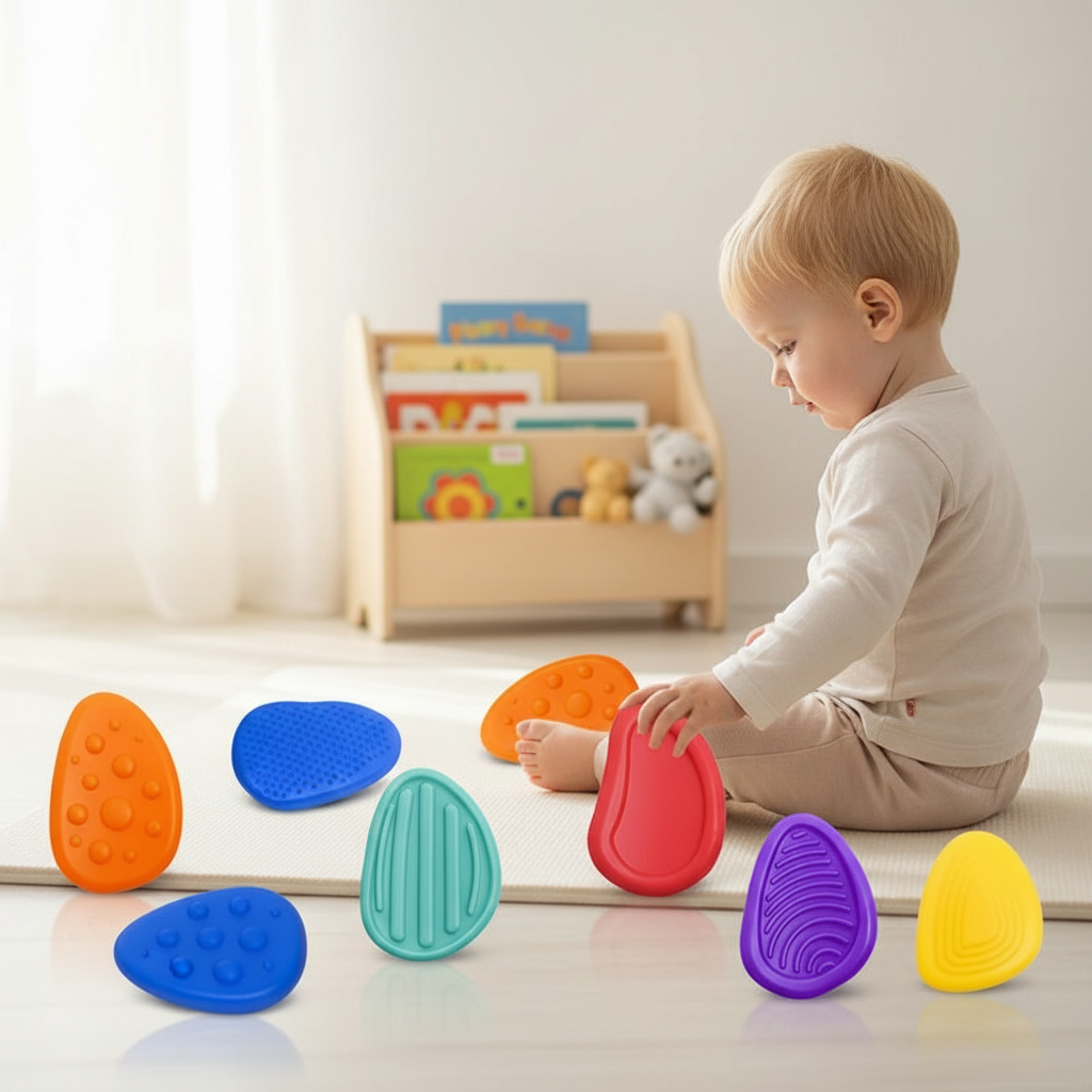Silicone Sensory Stones - 6 Pack Fidget Toys